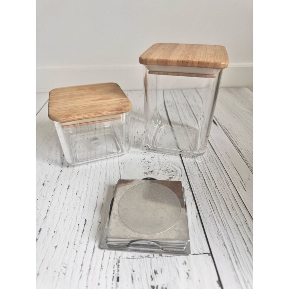 Storage Cannisters w/ Bamboo lids